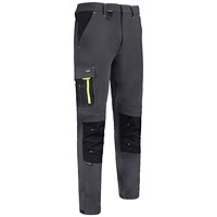 Beeswift Flex Workwear Two-Tone Trousers, Grey & Black 28R