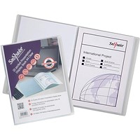 Snopake A4 Superline Presentation Book, 20 Pockets, Clear