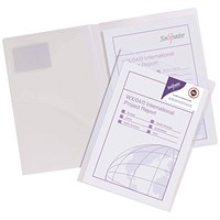 Snopake A4 TwinFile Presentation Files, Clear, Pack of 5