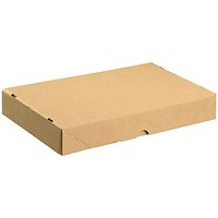 Carton With Lid, W305xD215xH50mm, Brown, Pack of 10