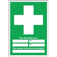 Safety Sign First Aid, 600x450mm, PVC