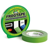 FrogTape Multi-Surface Masking Tape, 24mmx41.1m, Green, Pack of 14
