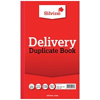 Silvine Duplicate Delivery Book, 100 Sets, 210x127mm, Pack of 6
