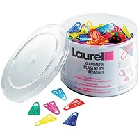 Plastic Paperclips 35mm Assorted (Pack of 200)