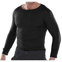 Beeswift Thermal Vest, Long Sleeve, Black, Large