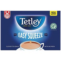 Tetley Easy Squeeze Tea Bags, Pack of 100