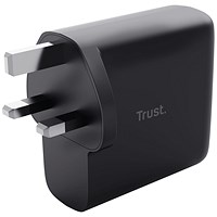 Trust Maxo USB-C Charger, 100W, UK, Black