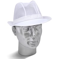Beeswift Trilby Hat, White, XL