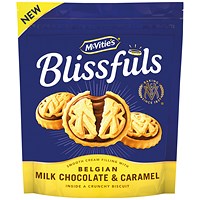 McVities Blissfuls Milk Chocolate and Caramel Biscuits, 172g