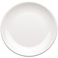 Melamine Round Plate, 7 Inch/18cm, White, Pack of 6