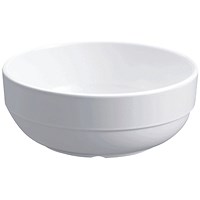 Melamine Glazed Bowl, 5.5 Inch/14cm, White, Pack of 6