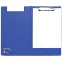 Stewart Superior Seco Foldover Clipboard, Foolscap, Blue