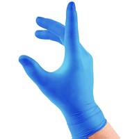Beeswift Vinyl Powder Free Gloves, Blue, XL, Pack of 1000