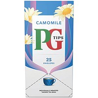PG Tips Camomile Envelope Tea Bags, Pack of 25