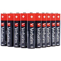 Verbatim AAA Alkaline Batteries, Pack of 24