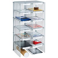GoSecure Mailroom Sorting Unit, 12 Compartments(2 x 6 Columns)