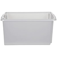 Stack And Store Medium Storage Box, 32 Litres, Clear