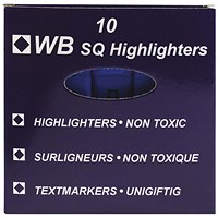 Blue Hi-Glo Highlighter (Pack of 10)