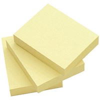 Everyday Repositionable Quick Notes, 40 x 50mm, Yellow, Pack of 12 x 100 Notes