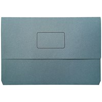 Everday Document Wallets, 220gsm, Foolscap, Blue, Pack of 50