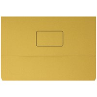 Document Wallet 220gsm Foolscap Yellow (Pack of 50) 45919EAST