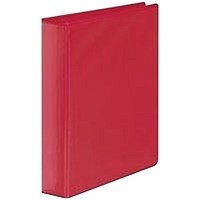 Presentation Ring Binder, A4, 4 D-Ring, 50mm Capacity, Red, Pack of 10