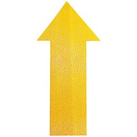 Durable Permanent 'Arrow' Floor Marking Shape, Yellow, Pack of 10