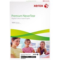 Xerox A4 Premium Nevertear Paper, White, 95 Micron, 100 Sheets