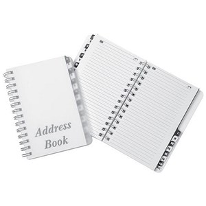 wirebound clear cover telephone address book 16 part a address telephone book