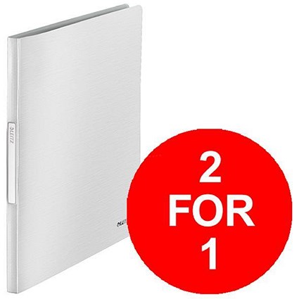 Leitz Style Display Book Soft Polypropylene 20 Pockets White - Buy One Get One Free