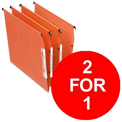 Esselte Orgarex Dual Lateral Suspension File / A4 / Pack of 25 / Buy One Get One Free