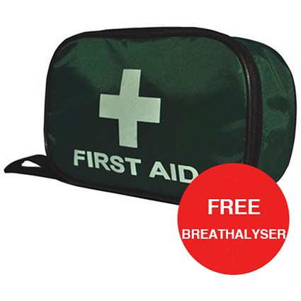 Wallace Cameron BS 8599-2 Compliant First Aid Travel Kit / Medium / Offer Includes FREE Breathalyser