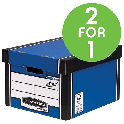 Fellowes Bankers Box / Premium 725 Classic Box / Pack of 10 / Buy One Get One FREE