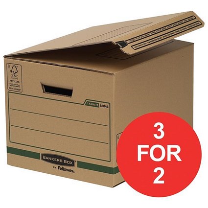 Fellowes Classic Cargo Storage Box / 65 Litre / Pack of 10 / 3 for the Price of 2