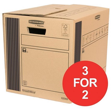 Fellowes Classic Cargo Storage Box / 85 Litre / Pack of 10 / 3 for the Price of 2