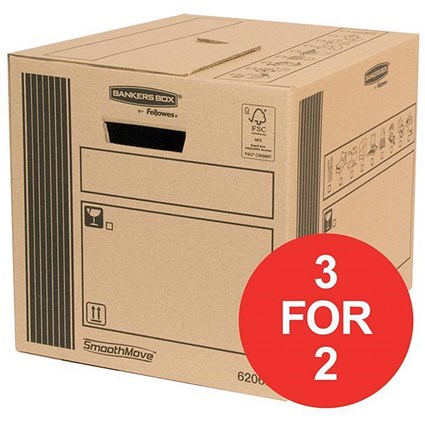 Fellowes Classic Cargo Storage Box / 41 Litre / Pack of 10 / 3 for the Price of 2