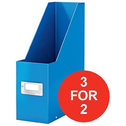 Leitz WOW Click & Store Magazine File / Blue / 3 for the Price of 2