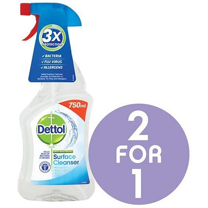 Dettol Surface Cleanser Spray / 750ml / Buy One Get One FREE