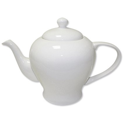 5 Star Fine Bone China Teapot - White