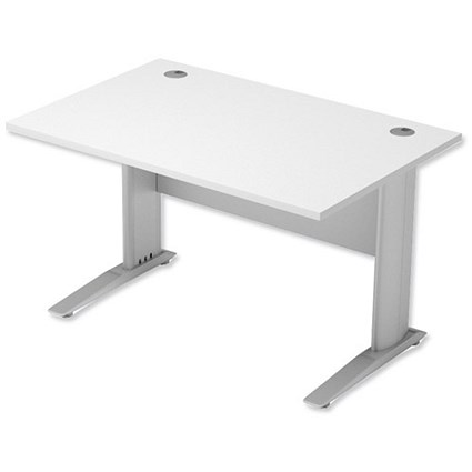 Sonix Premier Rectangular Desk / 1200mm Wide / White