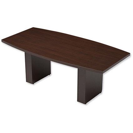 Adroit Boardroom Table / 2000mm Wide / Dark Walnut