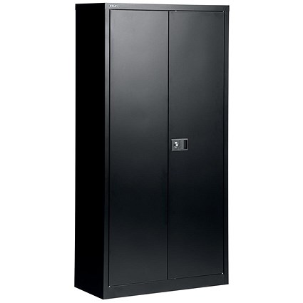 Trexus Tall Steel Storage Cupboard - Black