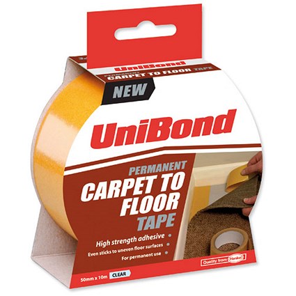 UniBond Carpet To Floor Tape / Permanent / 50mmx10m