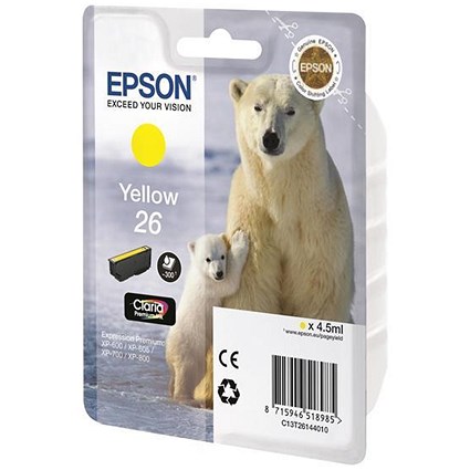 Epson 26 Yellow Inkjet Cartridge