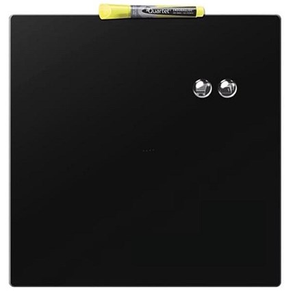 Rexel Square Tile Magnetic Drywipe Board / 360x360mm / Black