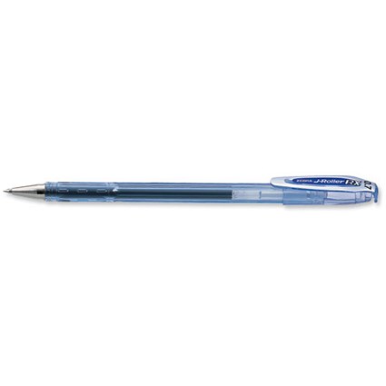 Zebra RX Rollerball Gel Ink Stick Pen / Medium / Blue / Pack of 12