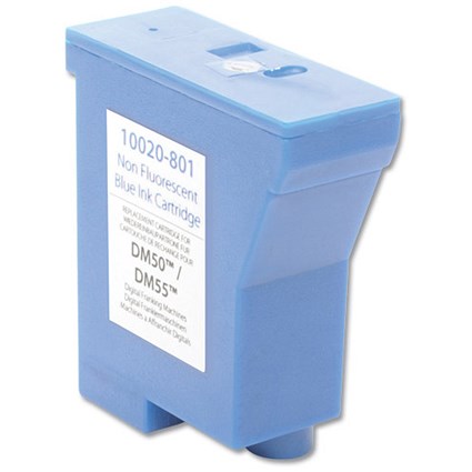 Totalpost Compatible Blue Franking Inkjet Cartridge, Equivalent to Pitney Bowes DM50 Series