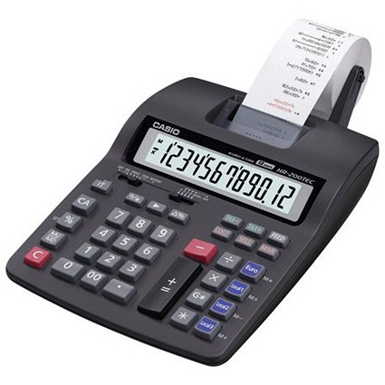 Casio HR-200TEC Calculator Desktop Ref HR-200TEC