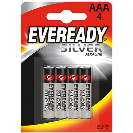 Eveready Silver Alkaline Battery / AAA / Pack of 4