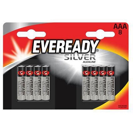 Eveready Silver Alkaline Battery / AAA / Pack of 8